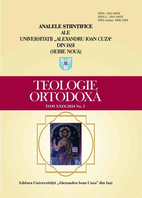 					View Vol. 29 No. 2 (2024): SCIENTIFIC ANNALS OF “ALEXANDRU IOAN CUZA” UNIVERSITY OF IAŞI (NEW SERIES) - ORTHODOX THEOLOGY
				